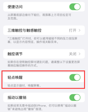 鹰潭苹果授权维修站分享iPhone轻点无法唤醒怎么办 