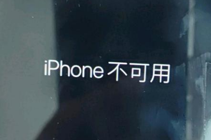 鹰潭苹果服务网点分享锁屏界面显示“iPhone 不可用”如何解决 