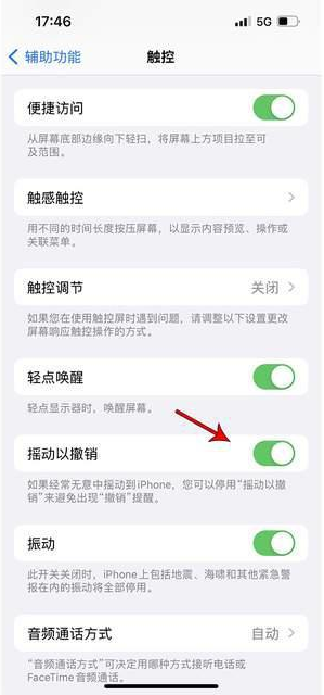 鹰潭苹果手机维修分享iPhone手机如何设置摇一摇删除文字 