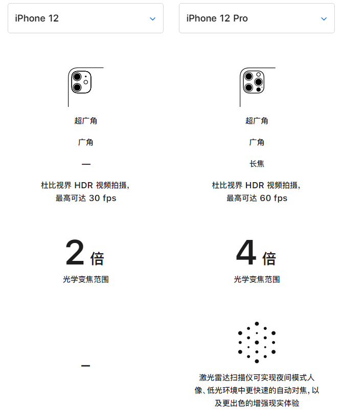 鹰潭苹果手机维修分享苹果 iPhone 12 与 iPhone 12 Pro 选哪款 